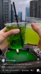 @secret.chicago Chicago River Dyeing for St. Patrick's Day from LondonHouse Chicago @secret.chicago